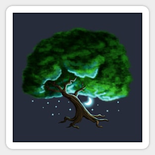 Moonlit Tree Sticker